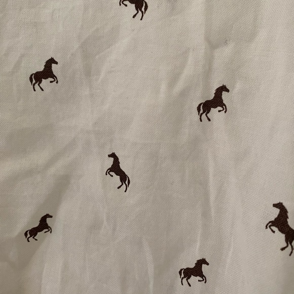H&M horse print button down blouse - Picture 2 of 2